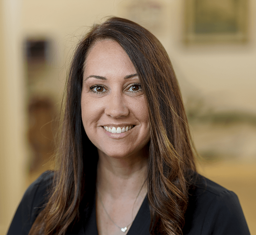 Amber works at the front desk